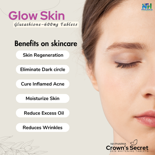 glutathione lozenge Glow Skin Glutathione 600mg Tablets-10 Tablets (1 Strip)