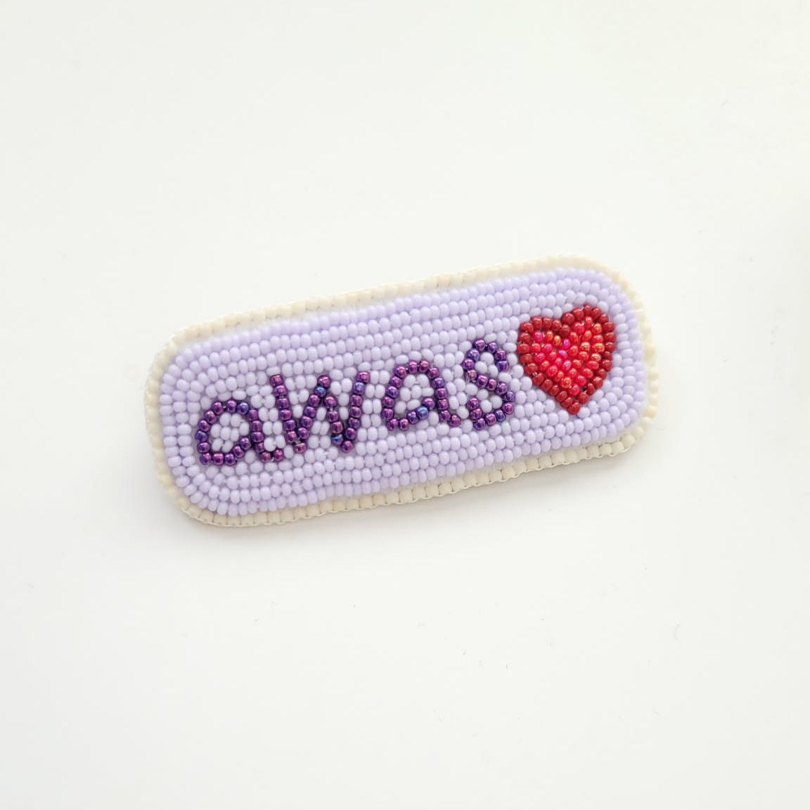 Awas beaded pin