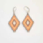 pumpkin spice colored Indigenous beaded earrings