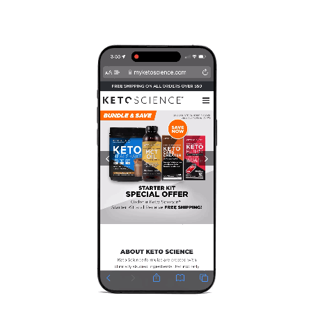 KetoScience D2C Responsive Web Graphics
