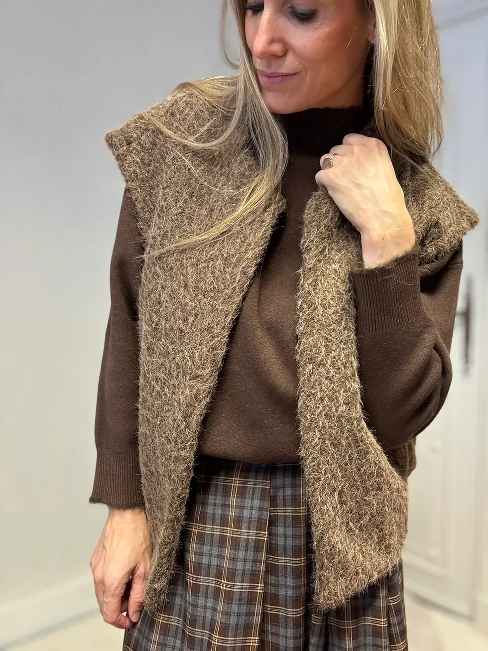 Bruinwollen_Vest