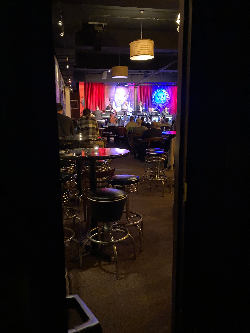 View from the Green Room at Chicago's Jazz Showcase
