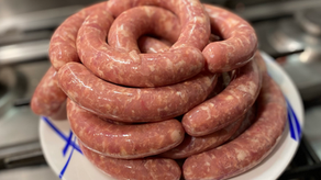 Saucisses veau porc maison