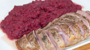 Magret de canard et purée de betterave