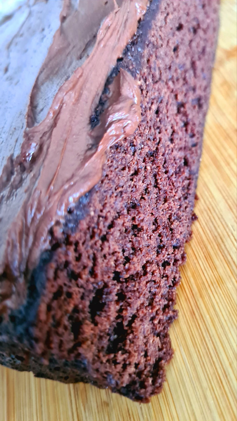 Perfect brownie moment — one square, one sip, pure plant-based pleasure