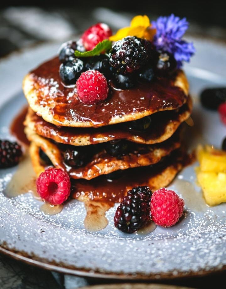 Choco Berries Pancakes