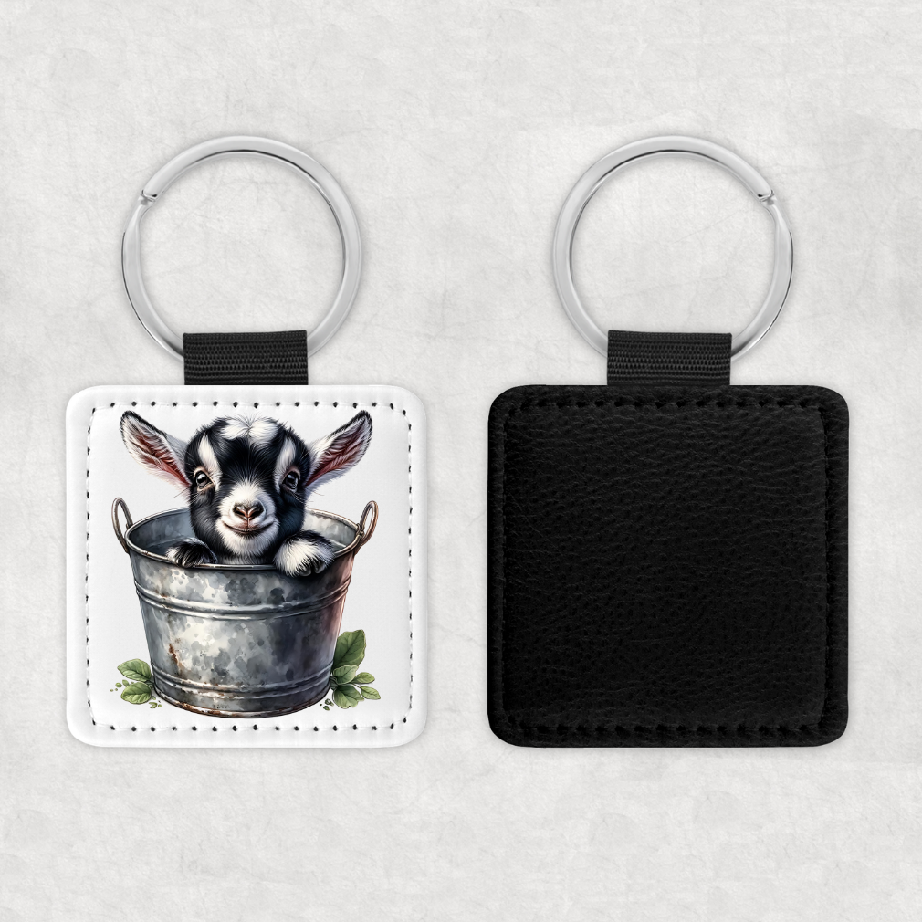 Rustic Goat - Keychain