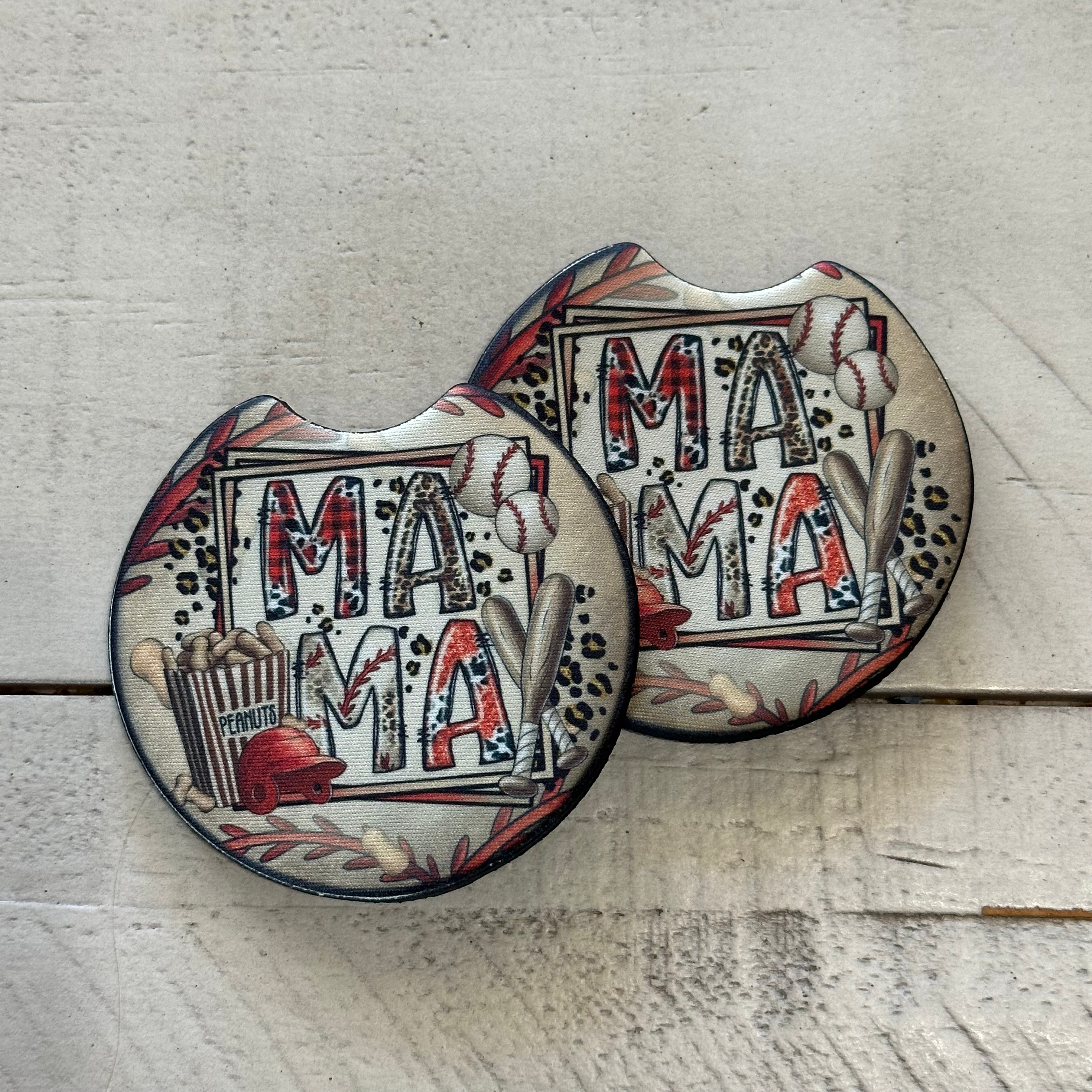 Baseball Mama - Car Coasters