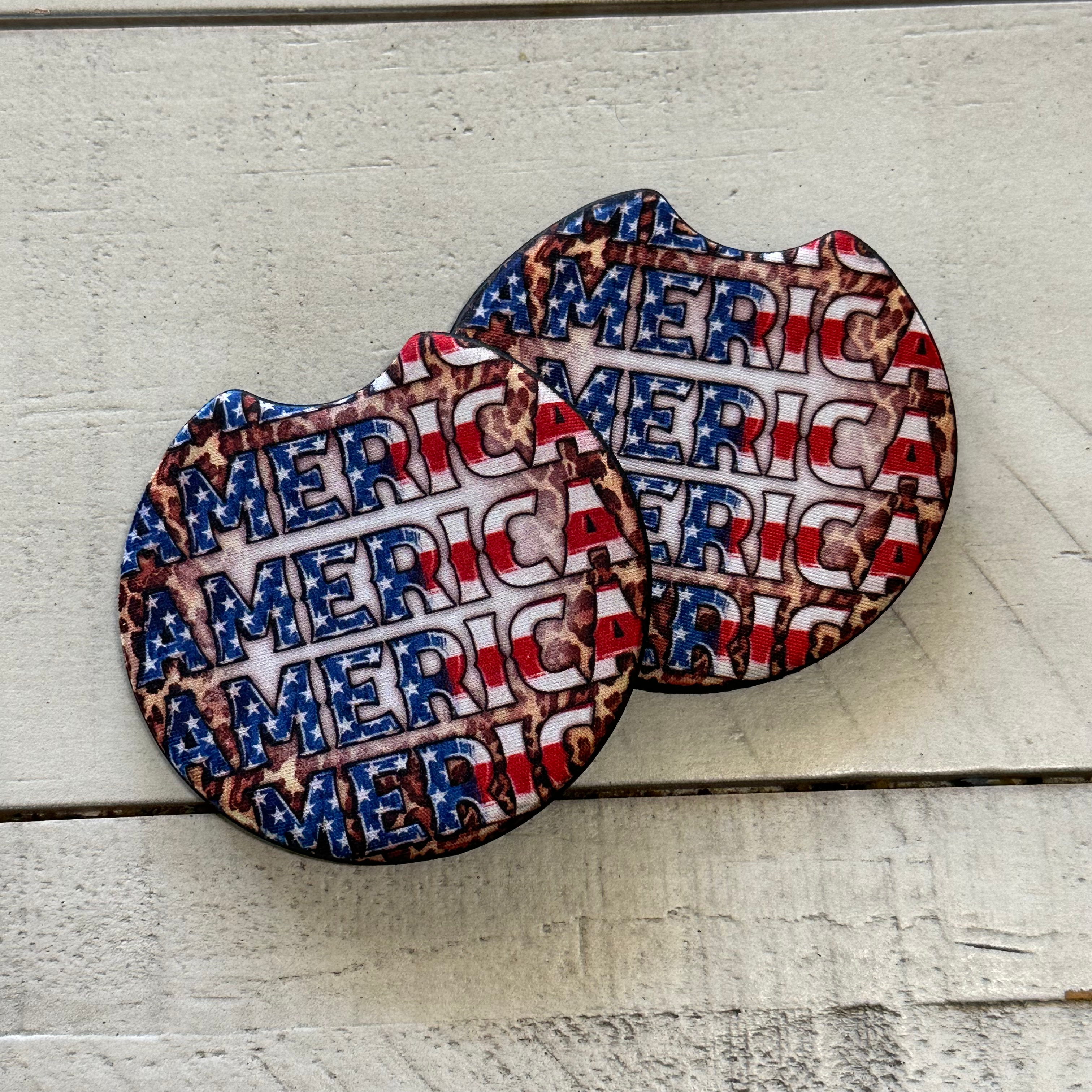 America - Car Coasters