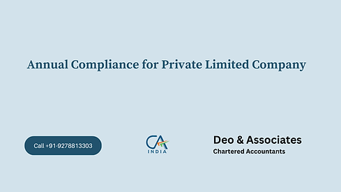 Annual Compliance services for Private Limited, Annual filing for private limited, roc filing for pvt ltd, mca annual filing