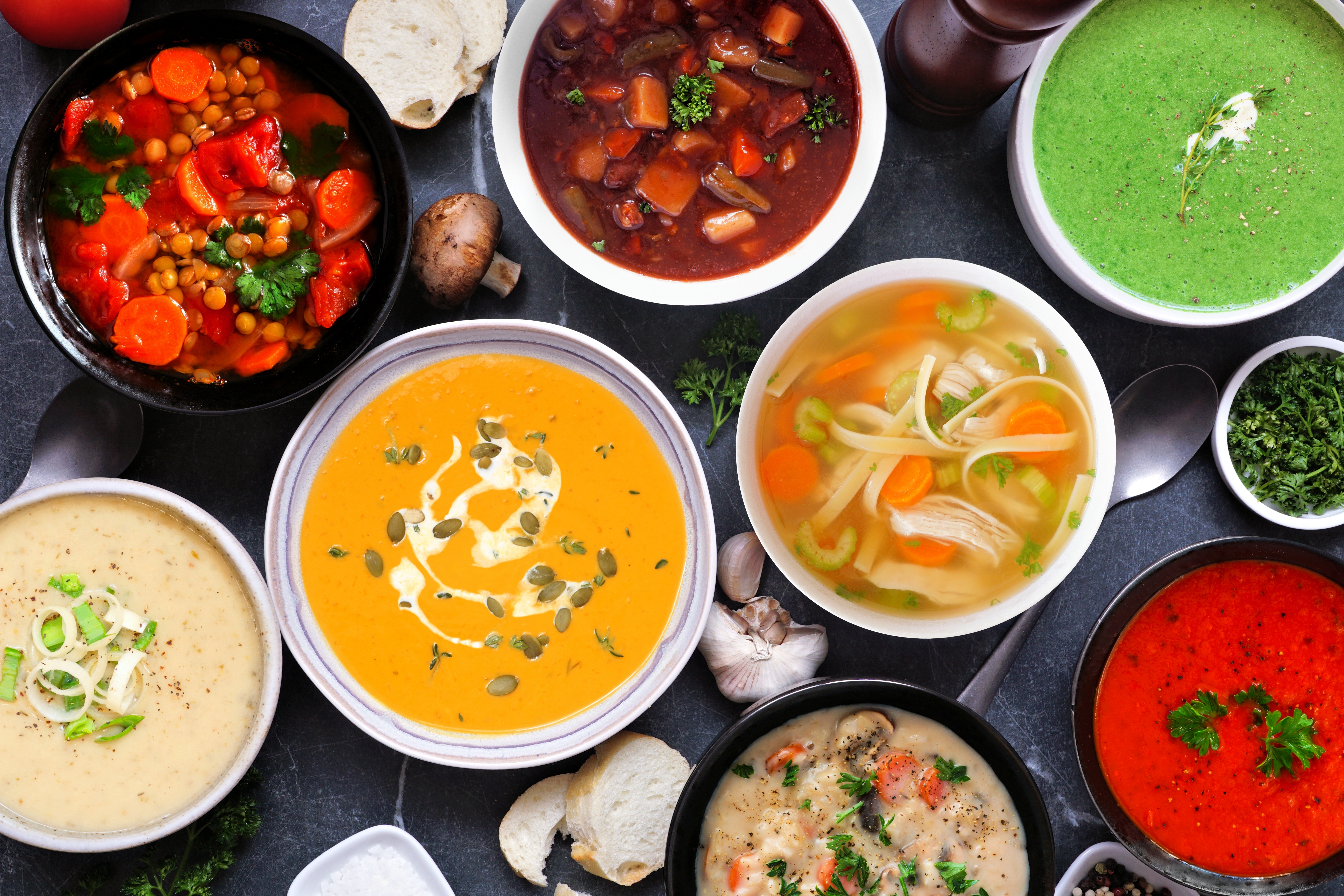 Arranged Food and Objects