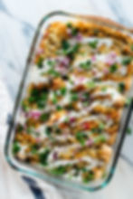 Sweet Potato & Black Bean Enchilada Casserole