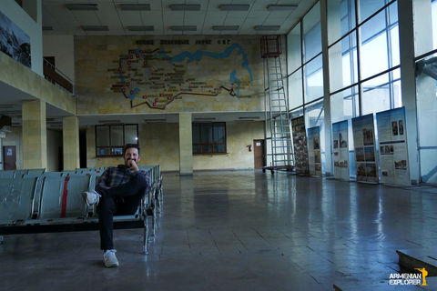 soviet train station, vanadzor train station