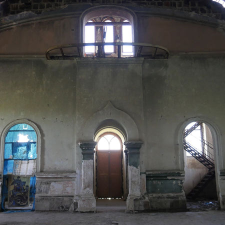 Inside Saint Arsenius the Archbishop of Serbia Church, Saint Arsenius Church, the largest Russian church in Armenia, abandoned Russian church