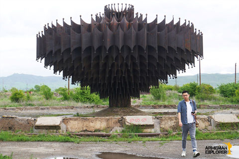 the iron fountain, gyumri fountain, gyumri abandoned places, urbex armenia, abandoned fountain, urban exploration tours, urbex guide