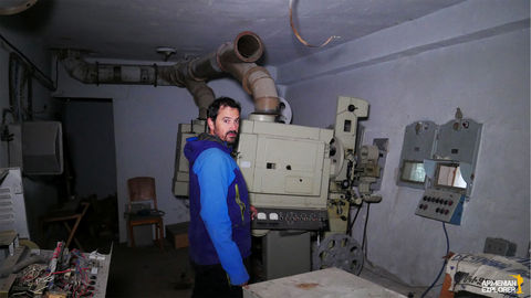 urban explorer tours, urbex tour, abandoned places, abandoned soviet projectors, projector room