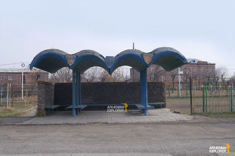 bus stop, soviet bus stops, soviet bus stops in armenia, armenia architecture, bus stop architecture