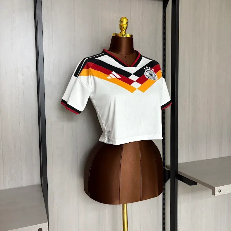 Camisa Seleção Alemanha I 26/27 - Torcedor Adidas Feminina - Branca com detalhes