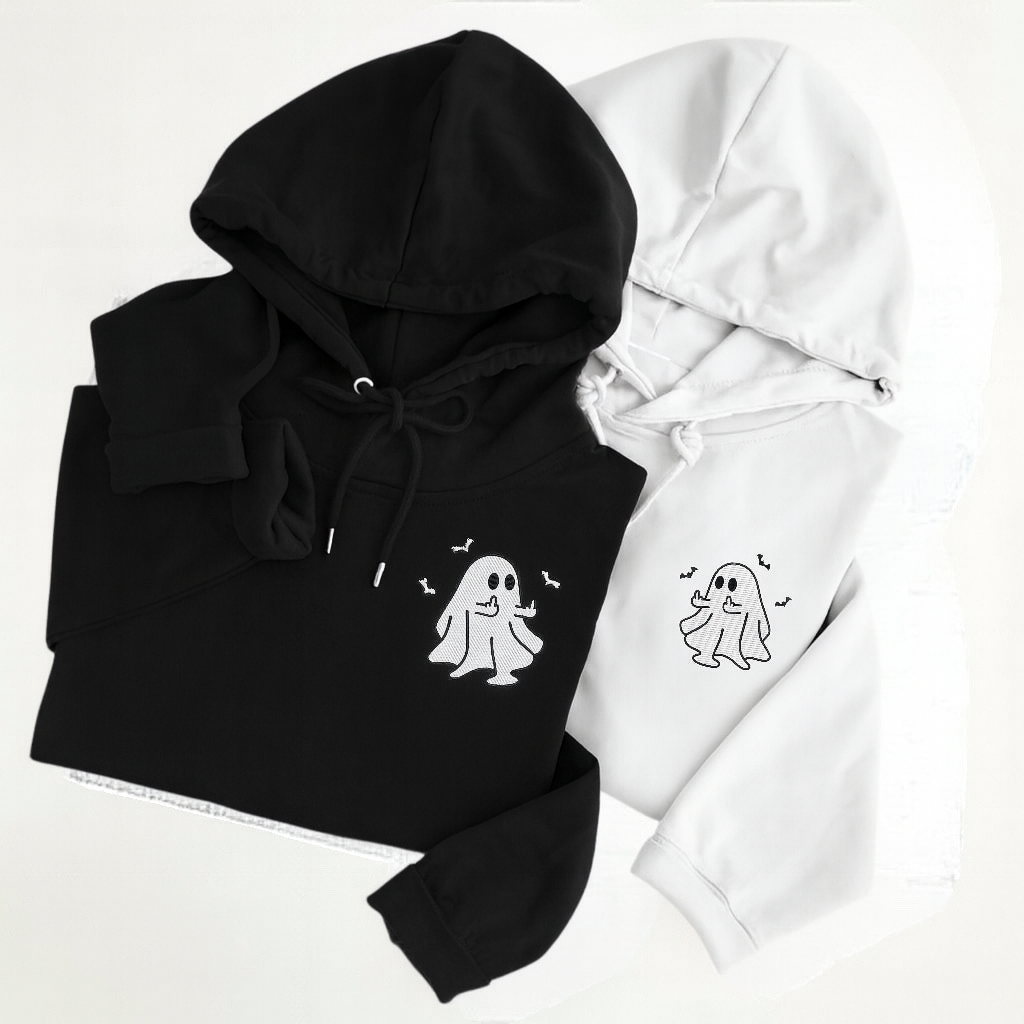 Spooky Ghost Embroidered  Fall & Halloween  for Couples 