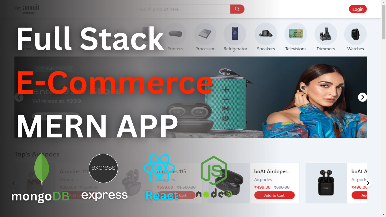 Full Stack E Commerce site web