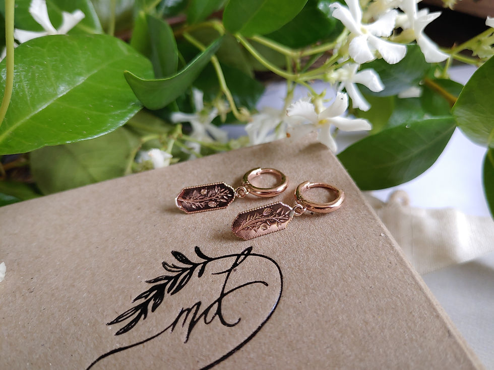 Thumbnail: Botanical Adorn Huggies Earrings