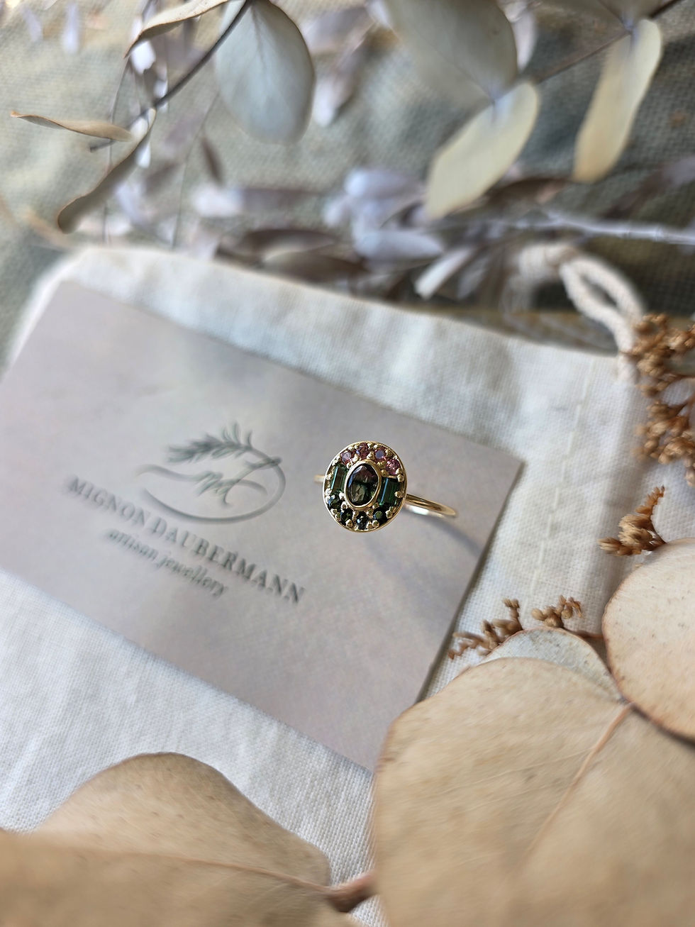 Thumbnail: Watermelon Madness Ring in 9ct Yellow Gold
