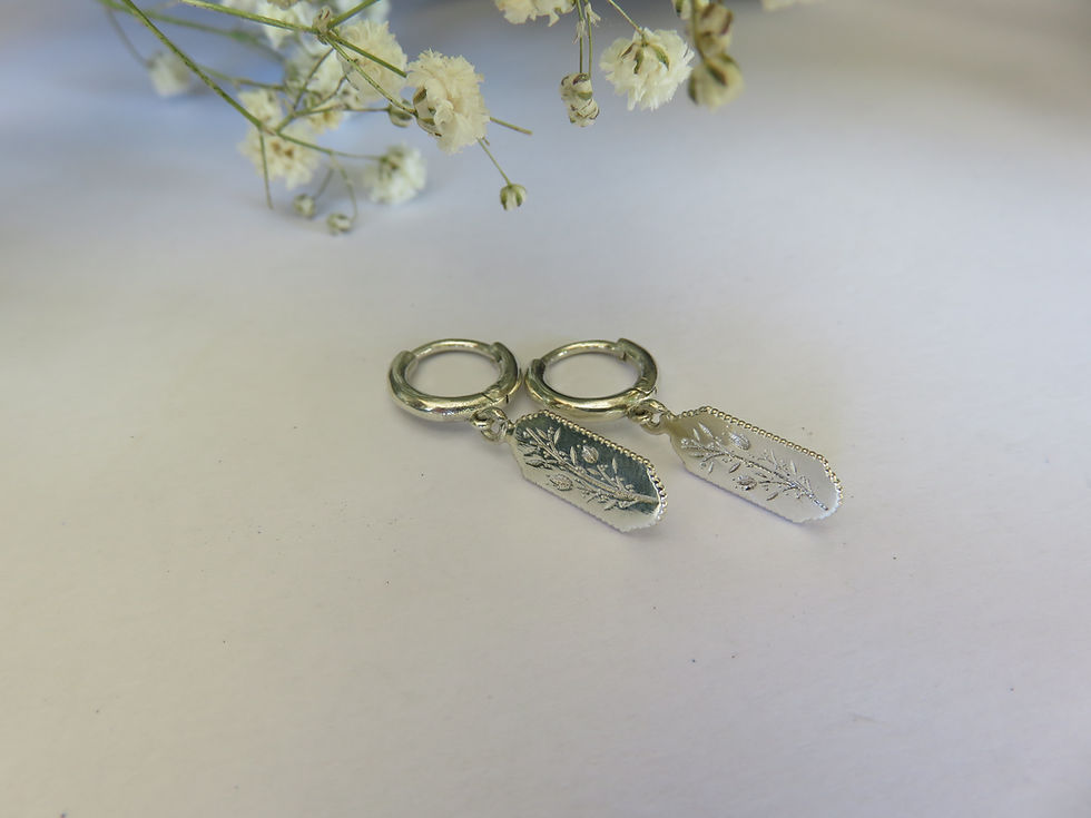Thumbnail: Botanical Adorn Huggies Earrings