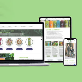 Green Vida Company - Website redesign for an organic café and juice bar