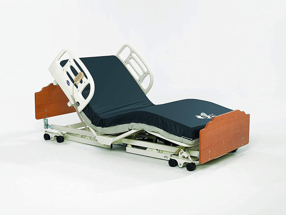 Thumbnail: Invacare CS7 Bed, Amherst Style Bed Ends Solar Oak IHCS7AMSOTSPD-QSP