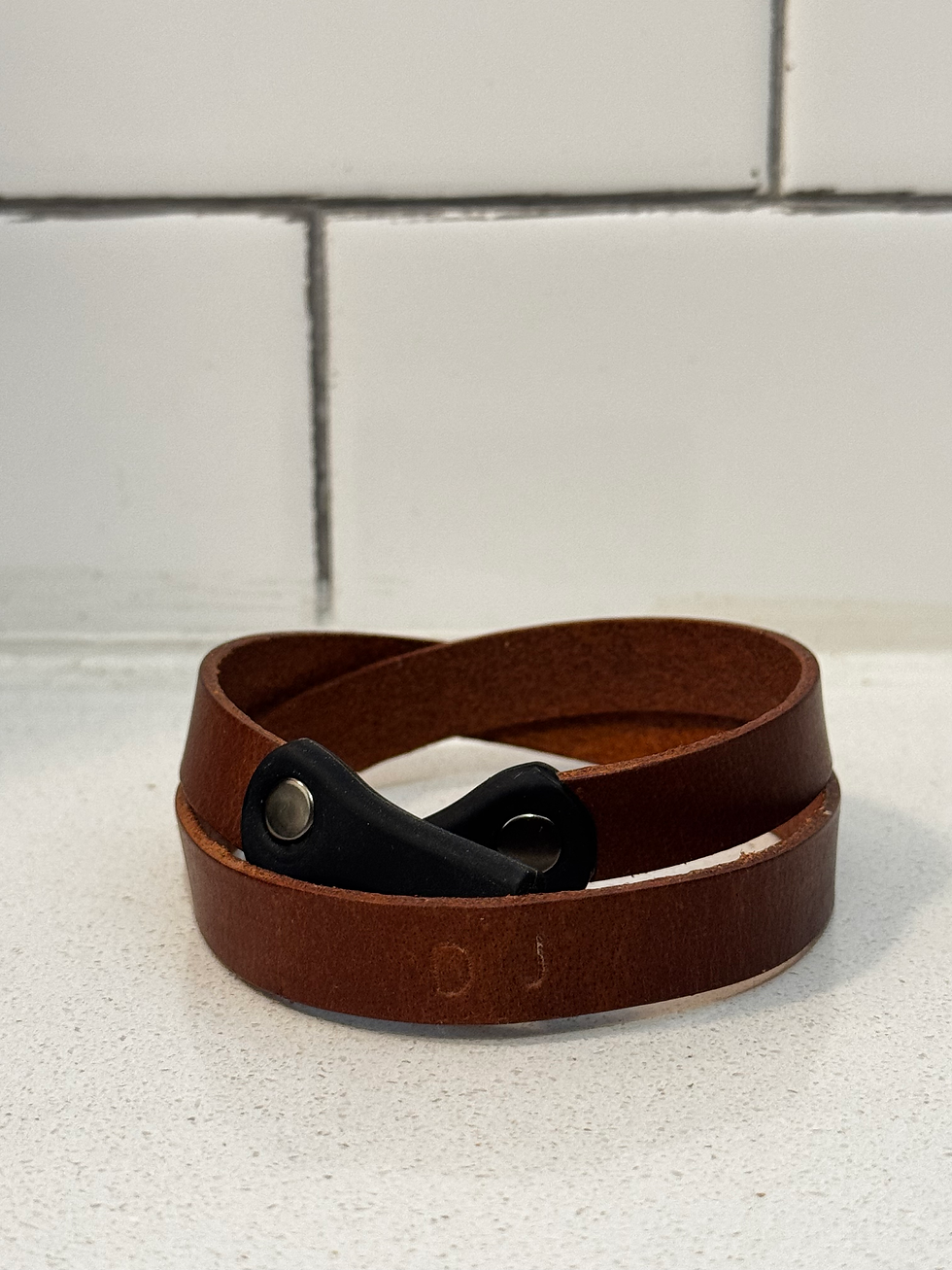 Thumbnail: Personalized Full Grain Leather glasses strap, Leather eyewear retainer