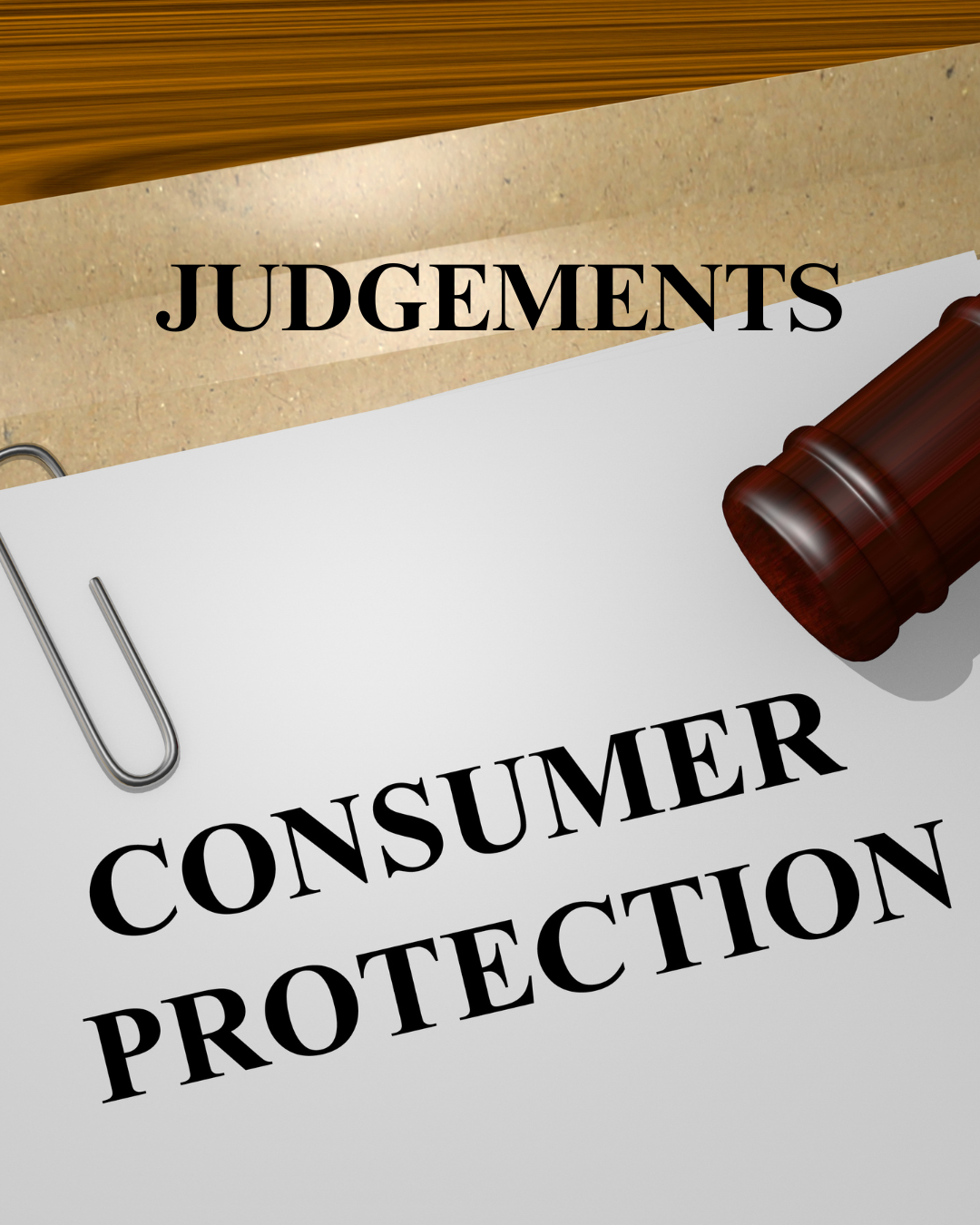 Judgements Consumer Law Template