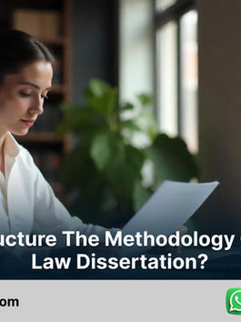 How do I structure the methodology chapter in a law dissertation?