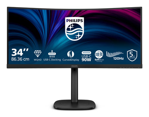 Philips 3000 series 34B2U3600C/00 computer monitor 86.4 cm (34") 3440 x 1440