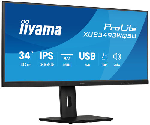 iiyama ProLite XUB3493WQSU-B6 computer monitor 86.4 cm (34") 3440 x 1440 pixels