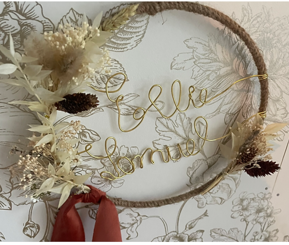 Miniature : Couronne  FIL DOUBLE  "à personnaliser"