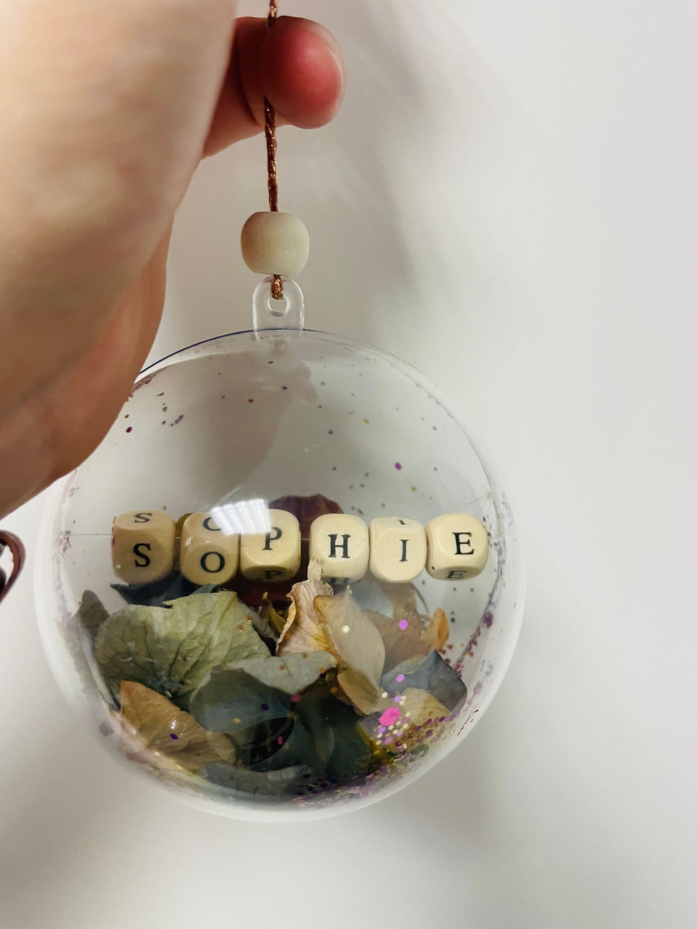 BOULE DE NOËL " MOYEN PRÉNOM"