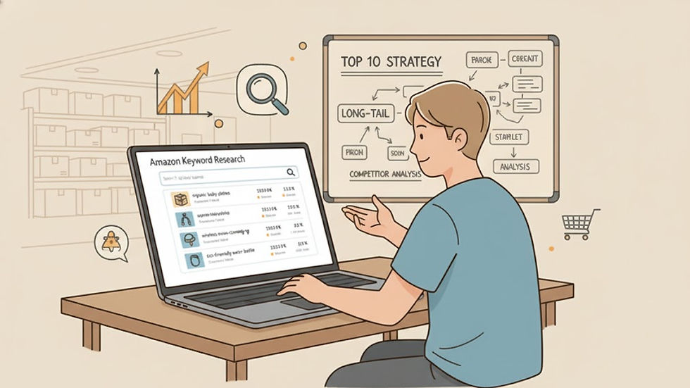 Amazon'da Satışlarınızı Artıracak 10 Adımlık Kapsamlı Anahtar Kelime Araştırması Rehberi E-Ticaret E-İhracat
