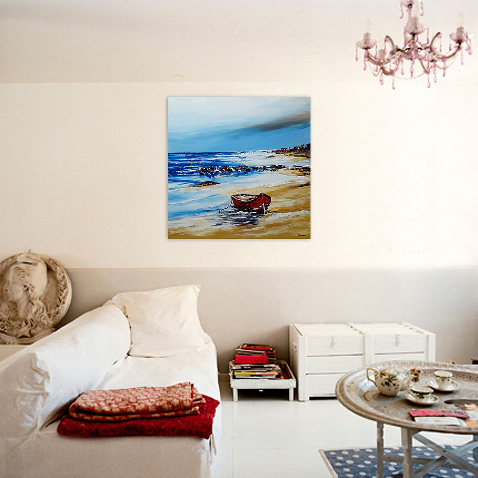 Miniatura: Luces del mar (100 x 100 cms)