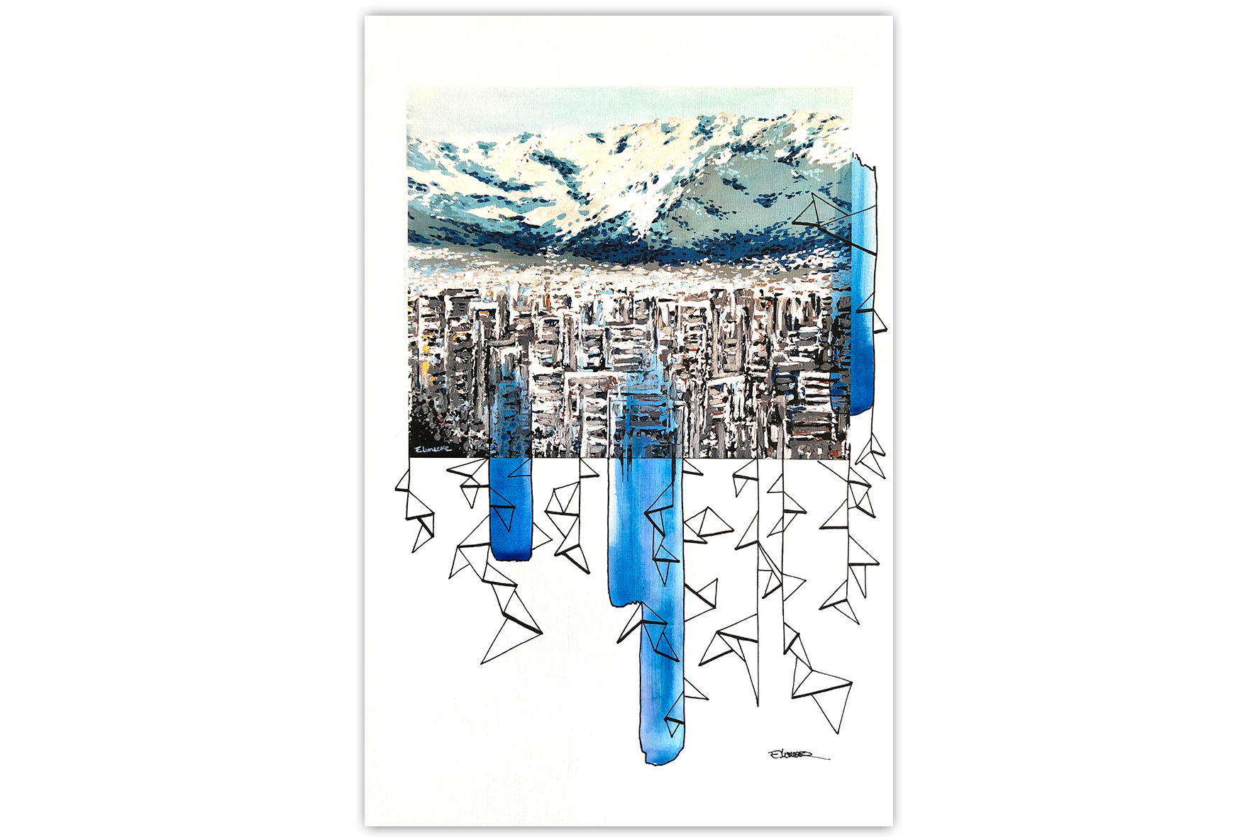 Santiago urbano - I (28 x 43 cms)