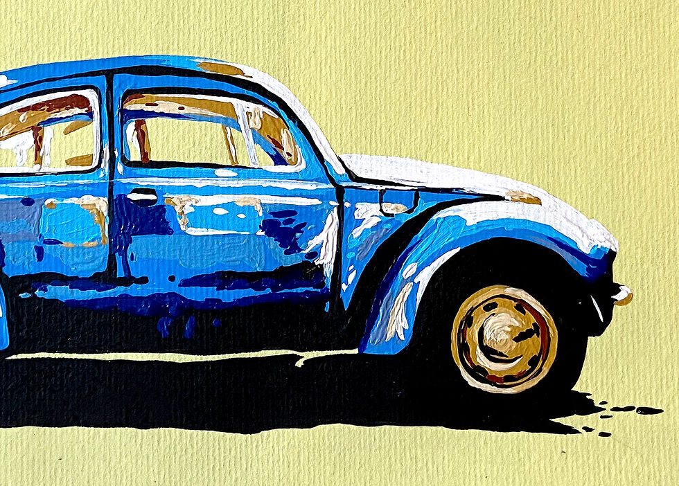 Miniatura: VW Escarabajo I (30 x 40 cms)
