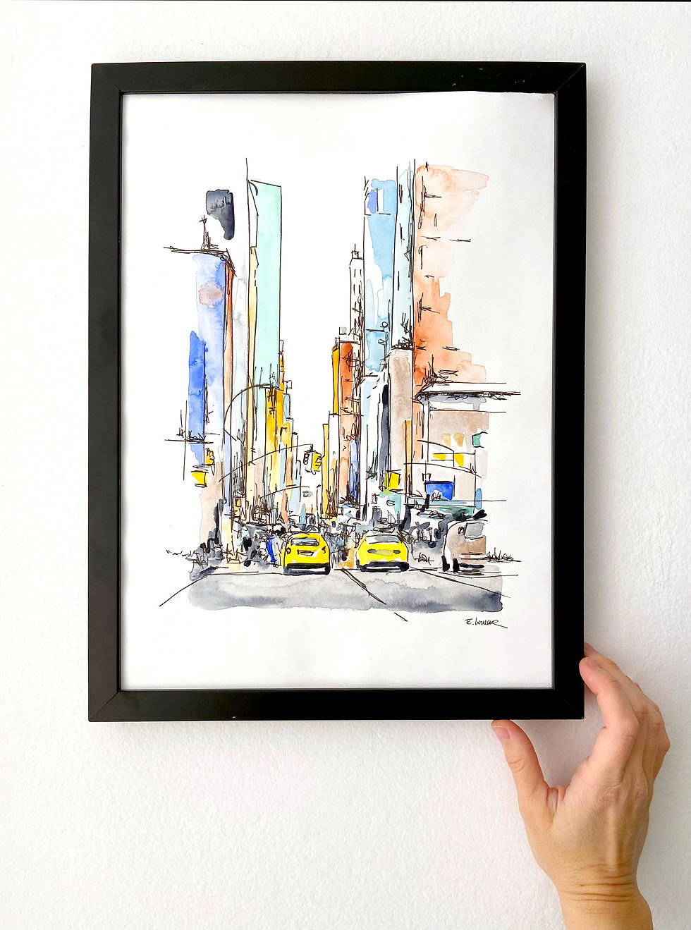 Miniatura: The city (41 x 30 cms)