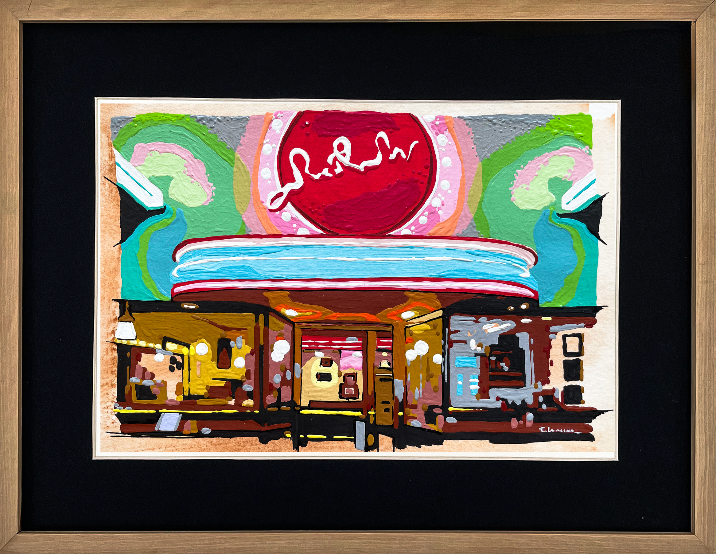 Spot Nr. 50 (32 x 42 cms con marco)