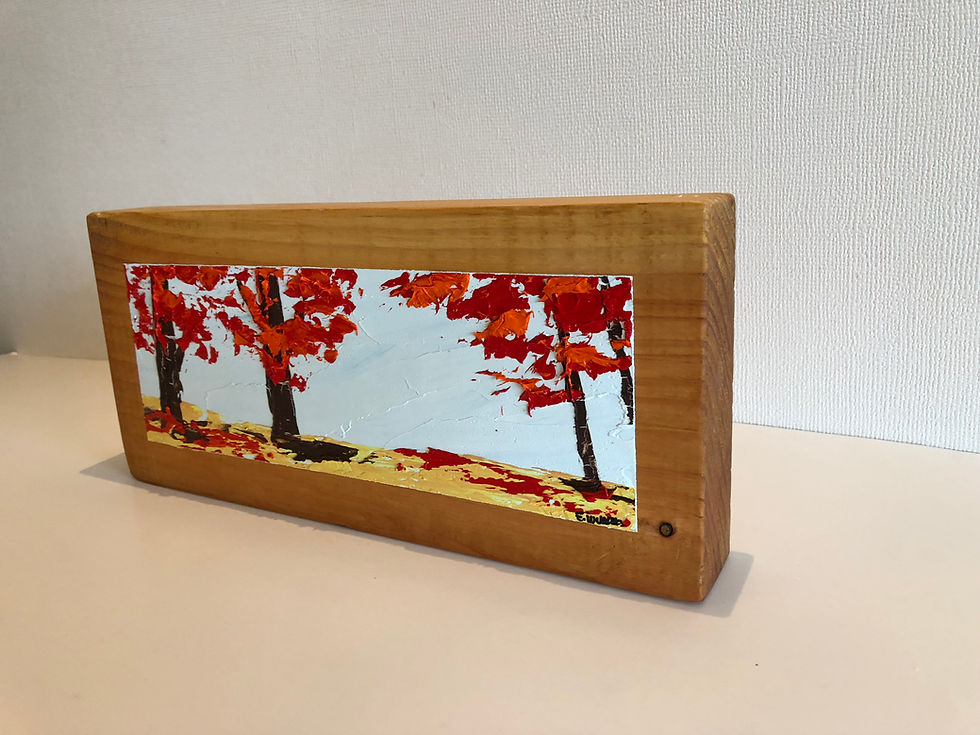 Miniatura: Oleo sobre Oregón XVI (30 x 14 x 4 cms)