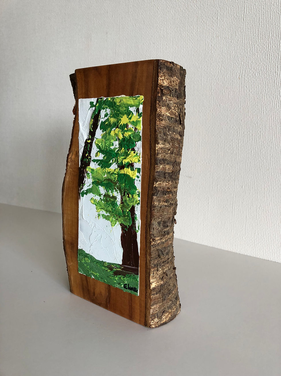 Miniatura: Oleo sobre Ciruelo (13 x 20 x 4 cms)