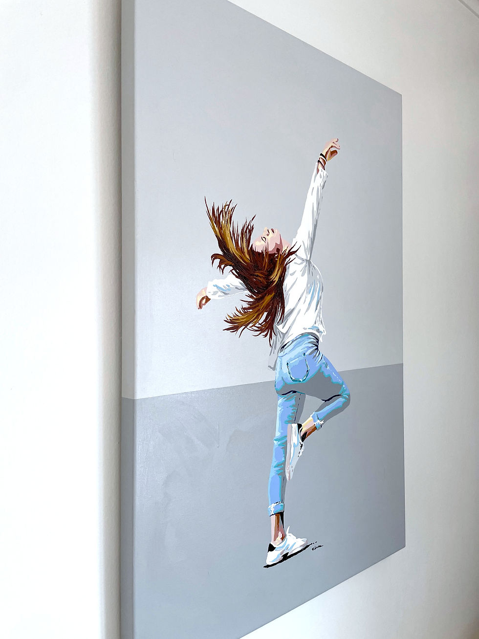 Miniatura: Gesto de baile (90 x 60 cms)