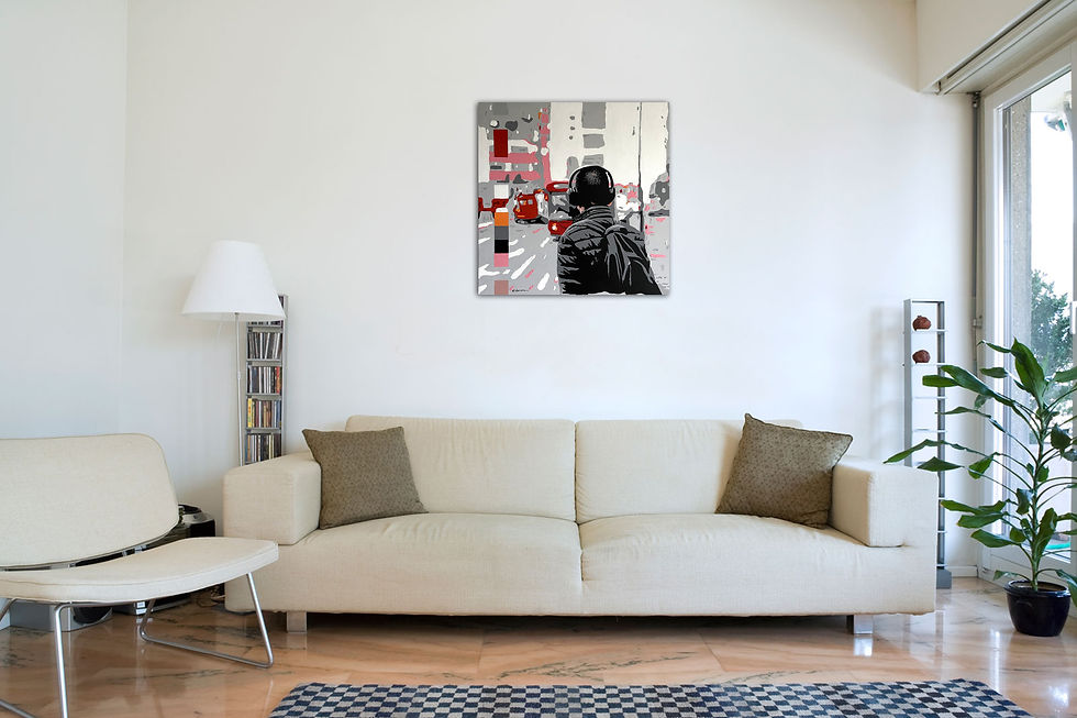 Miniatura: Esta ciudad (71 x 71 cms)