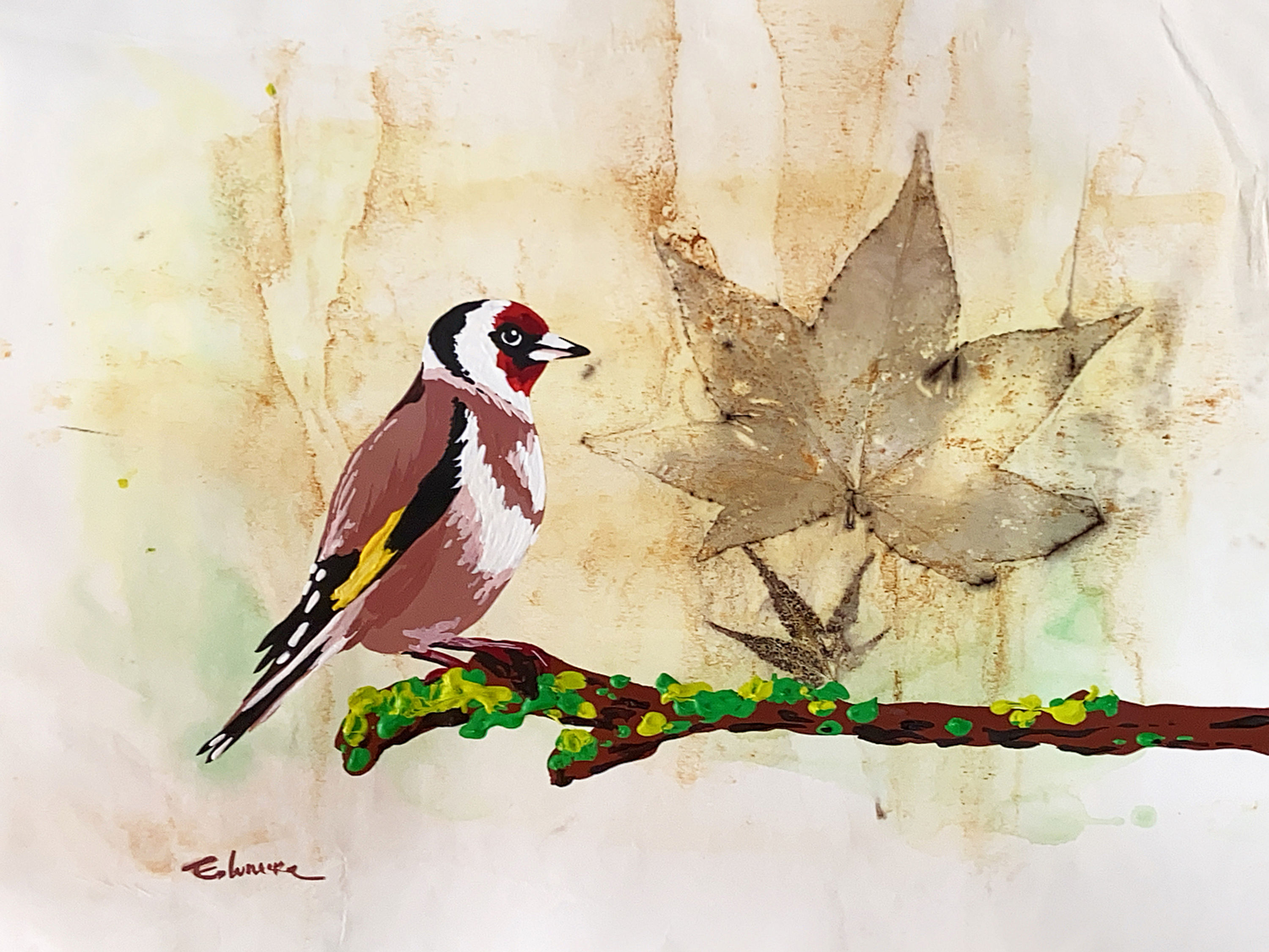 Jilguero II (28 x 35 cms)