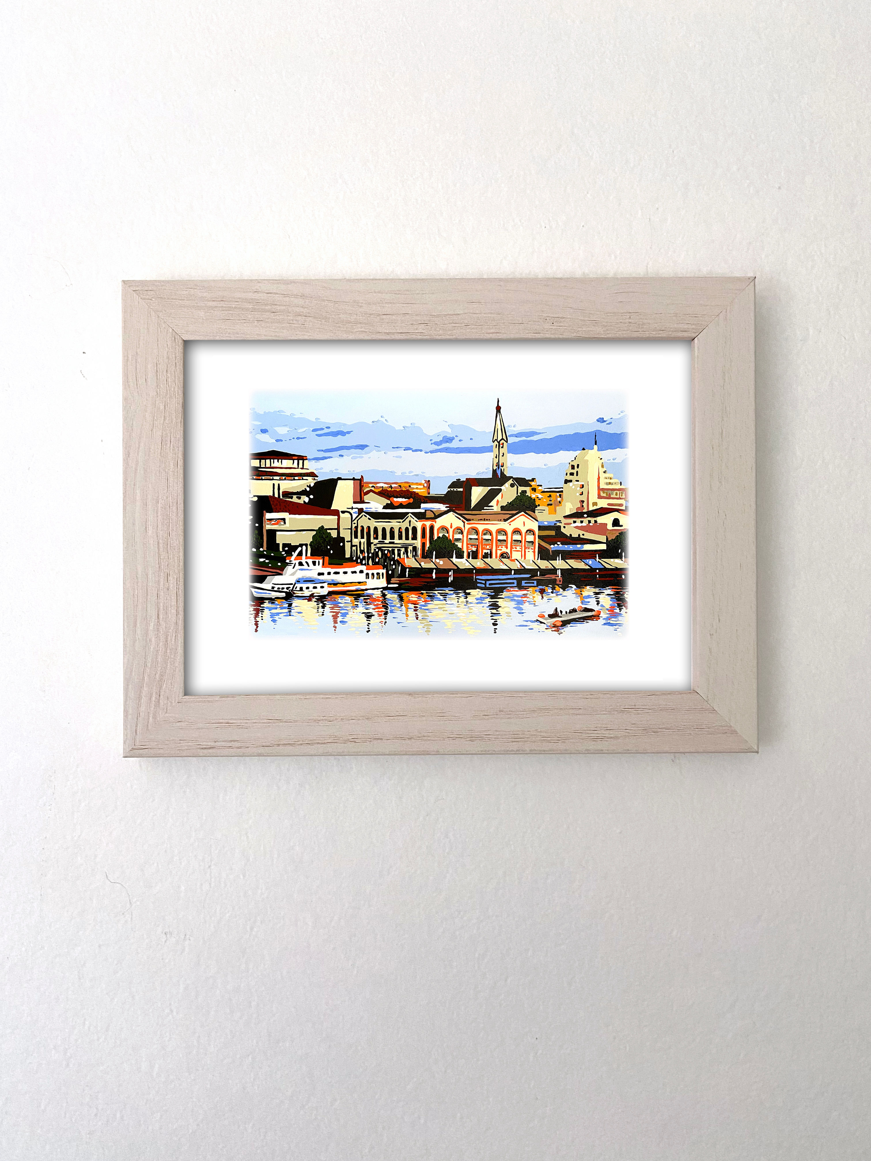 Giclee de "Sol en el río" (13 x 18 cms)