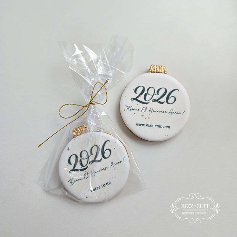 Miniature : Biscuit - Boule de Noël - personnalisable