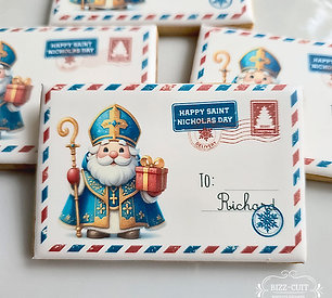 Biscuit "Lettre de St. Nicolas" - biscuit imprimé personnalisé